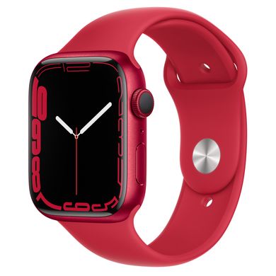 Apple Watch Series 7 GPS 45mm (PRODUCT)RED Aluminium case with (PRODUCT)RED Sport band (MKN93)