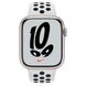 Apple Watch Nike Series 7 GPS 45mm Starlight Aluminium case with Pure Platinum/Black Nike Sport band (MKNA3)