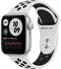 Apple Watch Nike SE Series GPS 40mm Silver Aluminium case with Pure Platinum/Black Nike Sport band (MYYD2/MKQ23)