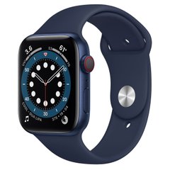 Apple Watch Series 6 GPS+Cellular 44mm Blue Aluminium case with Deep Navy Sport band (M07J3)