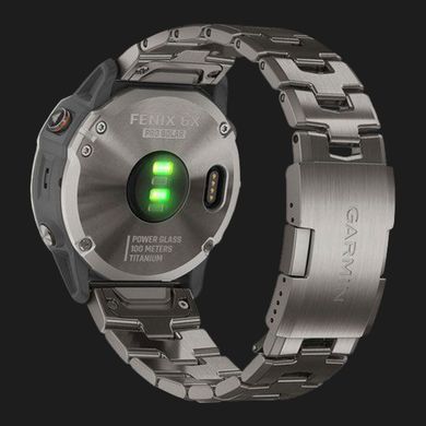 Спортивний годинник Garmin Fenix 6X Pro Solar Edition Titanium with Vented Titanium Bracelet (010-02157-24/23)