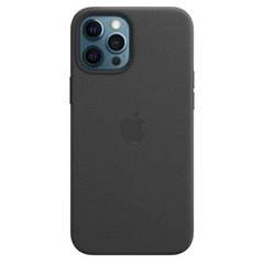 Чехол Apple Leather Case with MagSafe Black для iPhone 12 Pro Max (MHKM3ZE/A)