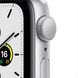 Apple Watch SE GPS 44mm Silver Aluminum Case with White Sport Band (MYDQ2)