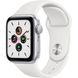 Apple Watch SE GPS 44mm Silver Aluminum Case with White Sport Band (MYDQ2)