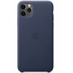 Чехол Apple Leather Case Midnight Blue для iPhone 11 Pro Max