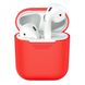 Чехол для Airpods 2 Silicon case Red