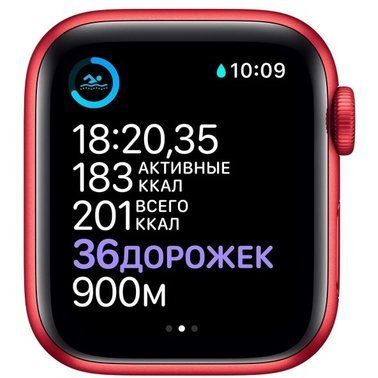 Apple Watch Series 6 40mm GPS Red Aluminum Case with (PRODUCT) RED Sport Band (M00A3)