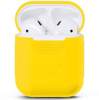 Чехол для Airpods 2 Silicon case Yellow