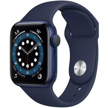 Apple Watch Series 6 40mm GPS Blue Aluminum Case with Deep Navy Sport Band (MG143)