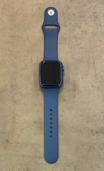 Apple Watch Series 7 45mm Blue Aluminium case with Abyss Blue Sport band (MKN83)