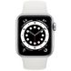 Apple Watch Series 6 40mm GPS Silver Aluminum Case with White Sport Band (MG283)