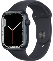 Apple Watch Series 7 GPS 45mm Midnight Aluminium case with Midnight Sport band (MKN53)