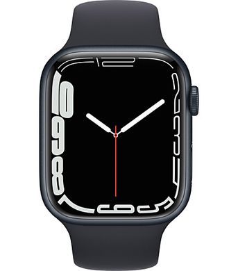 Apple Watch Series 7 GPS 45mm Midnight Aluminium case with Midnight Sport band (MKN53)