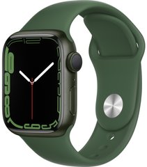 Apple Watch Series 7 GPS 41mm Green Aluminium case with Clover Sport band (MKN03)