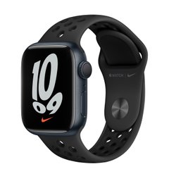 Apple Watch Nike Series 7 GPS 41mm Midnight Aluminium case with Anthracite/Black Nike Sport band (MKN43)